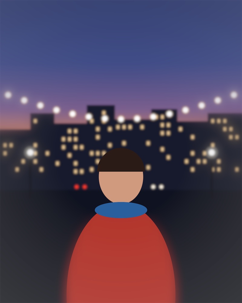Night scene with the Soft Edge filter