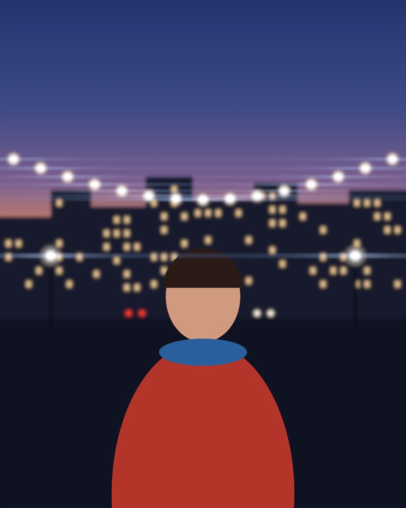 Night scene with the Streak filter